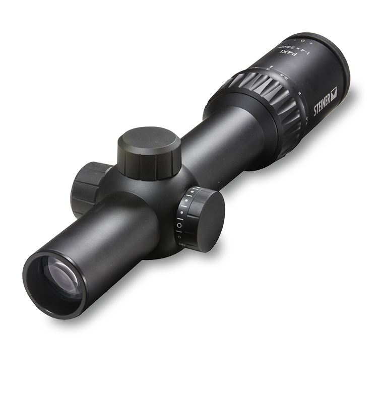 Steiner P4Xi 1-4x24 - P3TR Illuminated Law Enforcement Riflescope P4Xi%201-4x%20scope-shadow